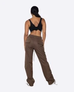 EPTM WOMEN EASY CARGO PANTS - BROWN -EPTM JSP 5316