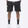 EPTM FLEECE CARGO SHORTS-BLACK