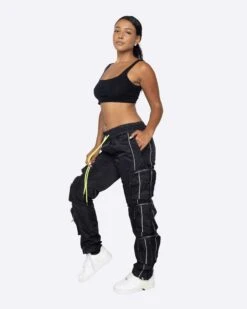 EPTM WOMEN 3M TRIPLE CARGO PANTS-BLACK