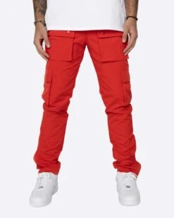 EPTM SNAP CARGO PANTS-RED