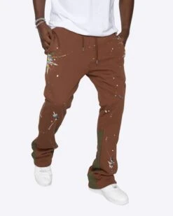 EPTM SHOWROOM SWEATPANTS-BROWN -EPTM JSP 5776