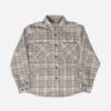 EPTM SLIT FLANNEL SHIRT-CREAM