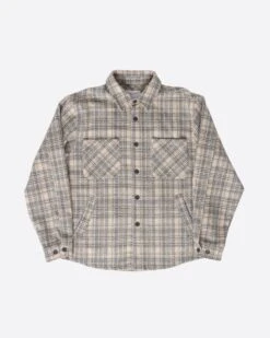 EPTM SLIT FLANNEL SHIRT-CREAM