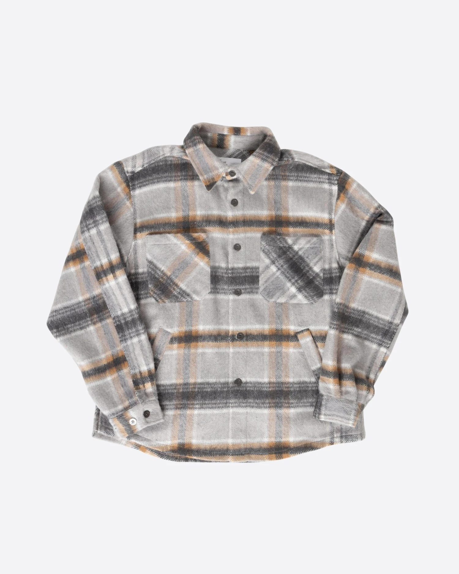EPTM SLIT FLANNEL SHIRT-MOHAIR/ALMOND 1 EPTM SLIT FLANNEL SHIRT-MOHAIR/ALMOND