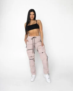EPTM WOMEN C4 CARGO PANTS-DUSTY PINK
