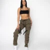 EPTM WOMEN TAYHWA STRAP CARGO-OLIVE