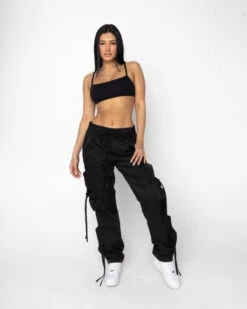 EPTM WOMEN JOOMUNI CARGO PANTS-BLACK