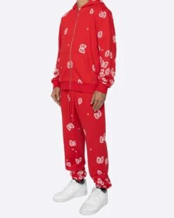 EPTM AMOEBA PRINT SWEATPANTS-RED -EPTM JSP 6836 e4706931 f457 4bb8 8e40 24ef57cee6e2