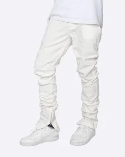 EPTM STACKED CHINOS-WHITE -EPTM JSP 6974