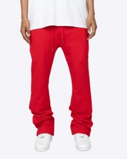 EPTM FRENCH TERRY FLARE PANTS-RED -EPTM JSP 6995