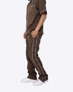 EPTM DOWNTOWN TRACK PANTS-BROWN -EPTM JSP 7154