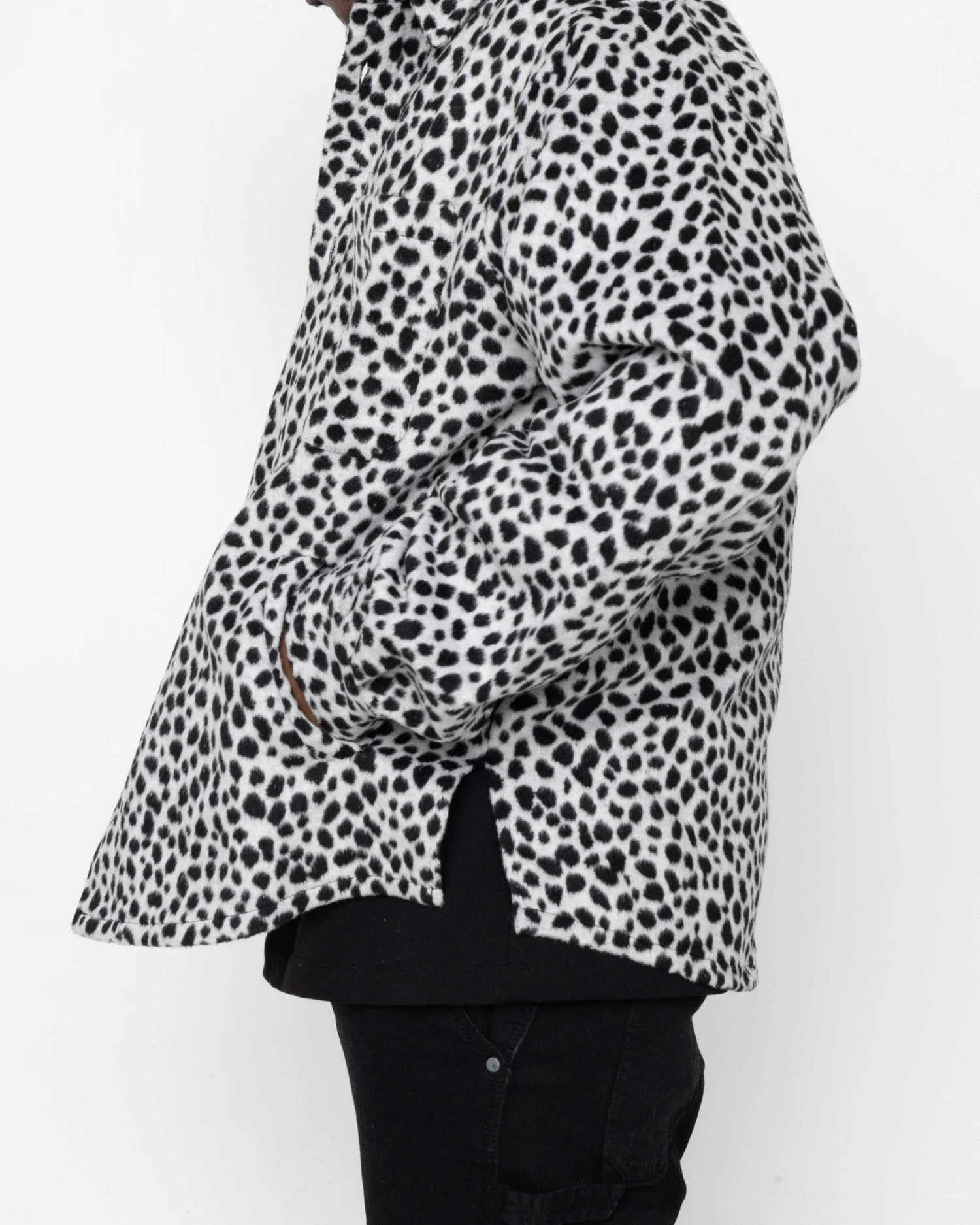EPTM SIDE SLIT FLANNEL-SNOW LEOPARD 5 EPTM SIDE SLIT FLANNEL-SNOW LEOPARD - Image 5