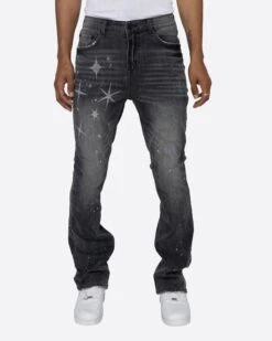 EPTM KIDD FLARE DENIM PANTS-BLACK -EPTM JSP 8630