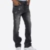 EPTM KIDD FLARE DENIM PANTS-BLACK
