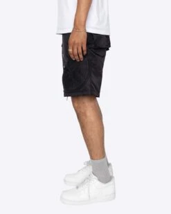 EPTM PUFFER PAISLEY SHORTS-BLACK -EPTM JSP 8834