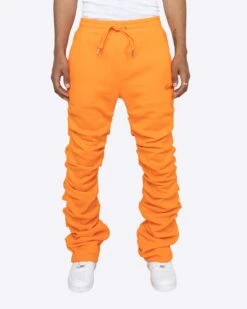 EPTM STACKED SWEATPANTS-ORANGE