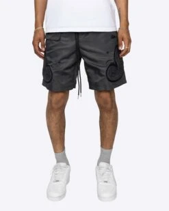 EPTM PUFFER PAISLEY SHORTS-CHARCOAL -EPTM JSP 8852 7ac56f51 0ae0 415b 9da0 cf09736740e7