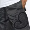 EPTM PUFFER PAISLEY SHORTS-CHARCOAL