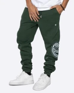EPTM PAISLEY SWEATPANTS-HUNTER GREEN -EPTM JSP 8870