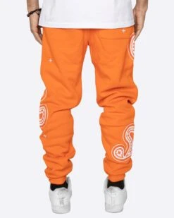 EPTM PAISLEY SWEATPANTS-ORANGE -EPTM JSP 8881