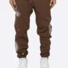EPTM PAISLEY SWEATPANTS-BROWN