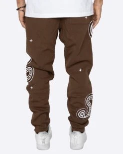 EPTM PAISLEY SWEATPANTS-BROWN -EPTM JSP 8890