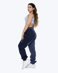 EPTM WOMEN X PASCAL WAVY SWEATPANTS-BLUE