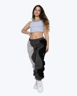 EPTM WOMEN X PASCAL WAVY SWEATPANTS-CHARCOAL
