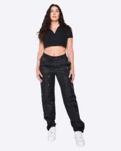 EPTM WOMEN TRANSIT CARGO PANTS-BLACK
