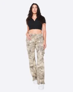 EPTM WOMEN TASHIRO CAMO PANTS-SAND CAMO