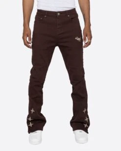 EPTM LUMI FLARE PANTS-BROWN