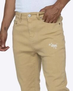 EPTM LUMI FLARE PANTS-KHAKI