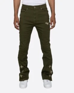 EPTM LUMI FLARE PANTS-OLIVE