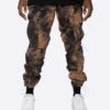 EPTM TIE DYE HYPER TRACK PANTS-BROWN