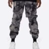 EPTM TIE DYE HYPER TRACK PANTS-BLACK