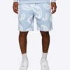 EPTM PUFFY SHORTS-LIGHT BLUE