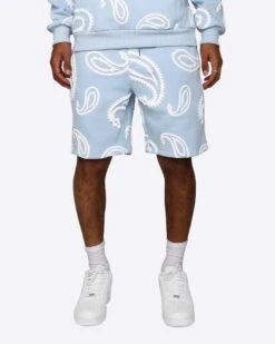 EPTM PUFFY SHORTS-LIGHT BLUE