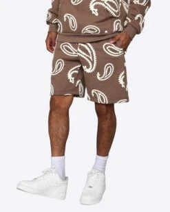 EPTM PUFFY SHORTS-COFFEE