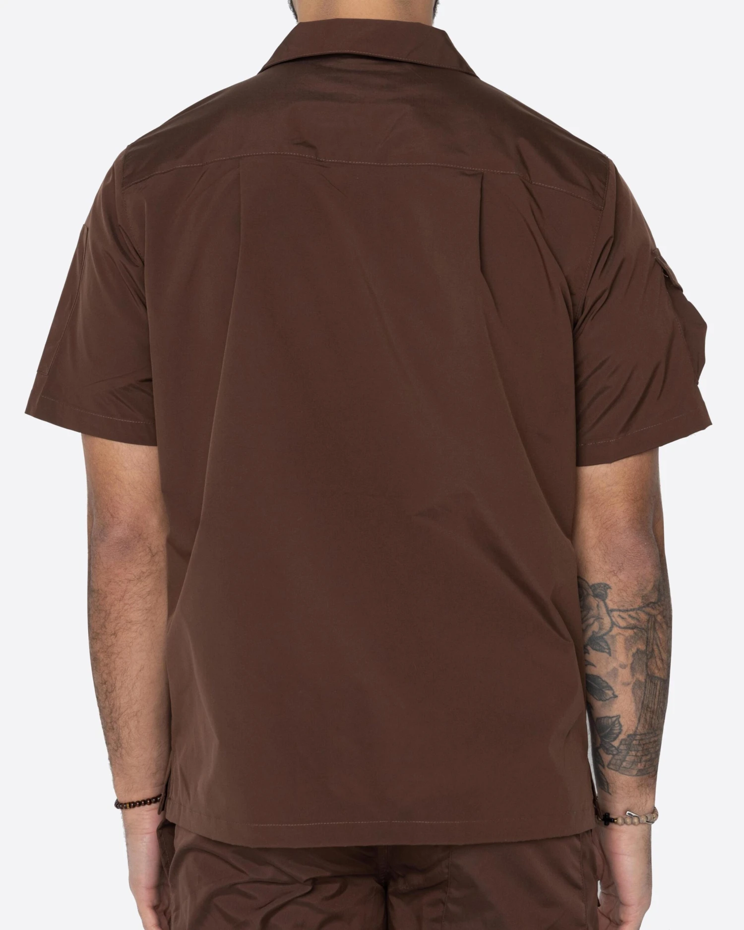 EPTM SNAP BUTTON SHIRT-BROWN 5 EPTM SNAP BUTTON SHIRT-BROWN - Image 5