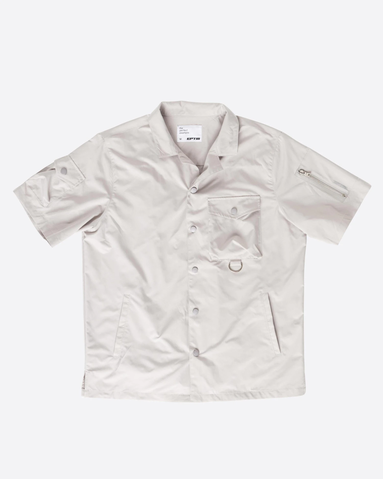 EPTM SNAP BUTTON SHIRT-GREY 1 EPTM SNAP BUTTON SHIRT-GREY