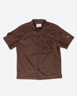 EPTM SNAP BUTTON SHIRT-BROWN