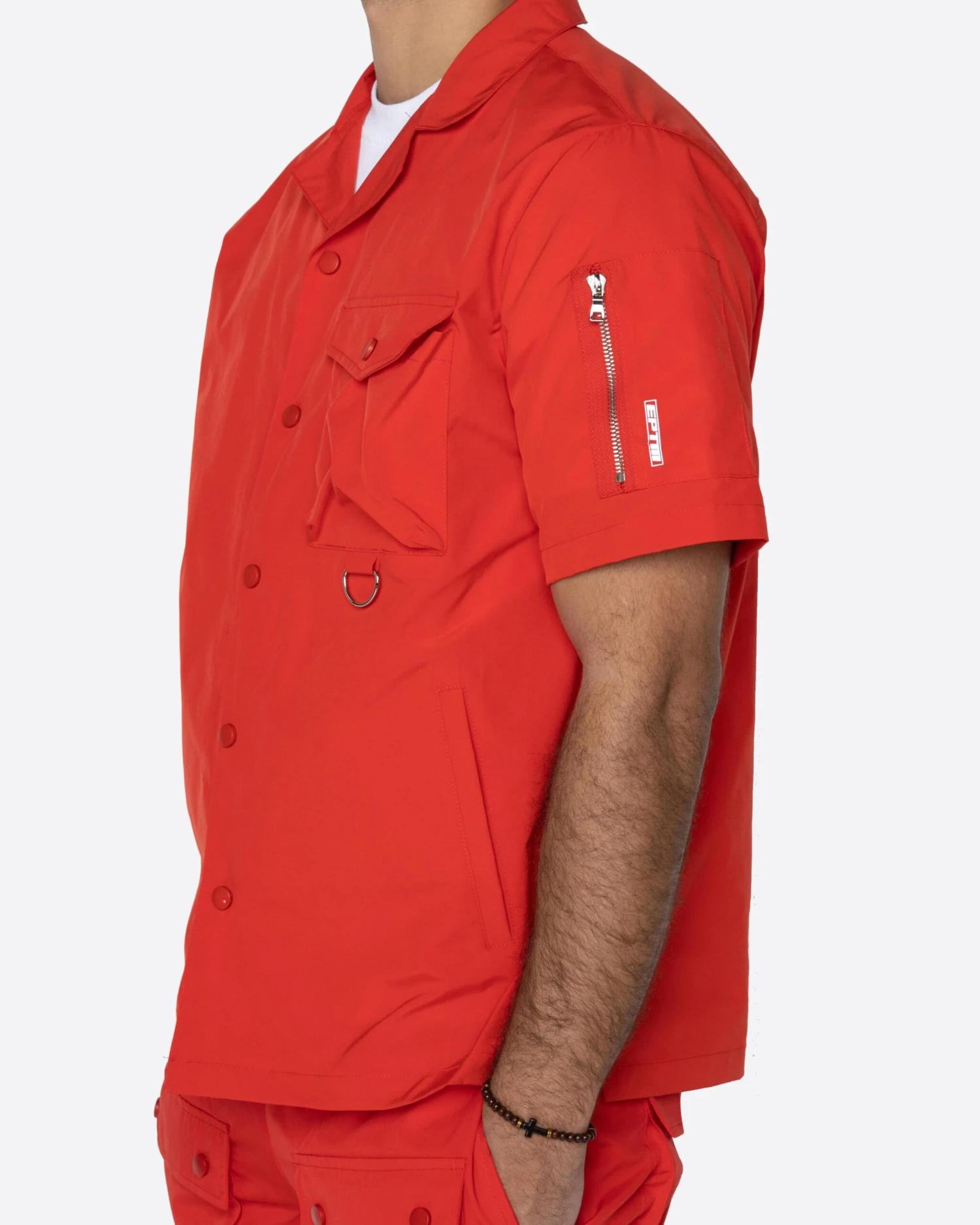 EPTM SNAP BUTTON SHIRT-RED 3 EPTM SNAP BUTTON SHIRT-RED - Image 3
