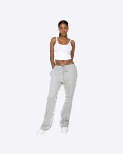 EPTM WOMEN S&D SWEATPANTS-HEATHER GREY