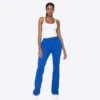 EPTM WOMEN FRENCH TERRY FLARE PANTS-ROYAL