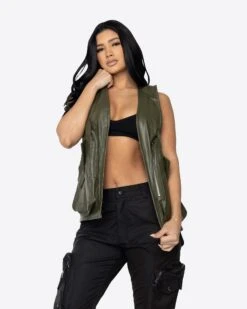 EPTM WOMEN GOPACHI VEST HOLSTER-OLIVE