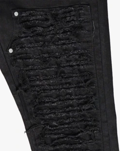 EPTM DISTRESSED CARPENTER FLARE PANTS-BLACK -EPTM black car 4 2