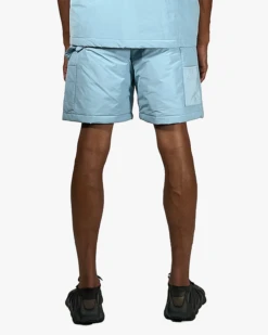 EPTM PUFFER SHORTS-SKY BLUE -EPTM bluepuffshortback