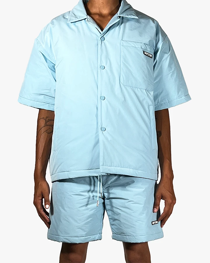 EPTM PUFFER SHIRT-SKY BLUE 2 EPTM PUFFER SHIRT-SKY BLUE - Image 2