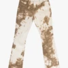 EPTM TIE DYED STACKED FLARE PANTS-KHAKI
