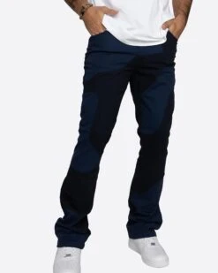 DAVE EAST MARBLE PANTS-BLUE/BLUE -EPTM dave22